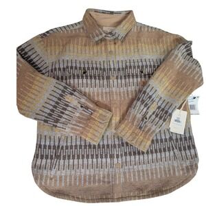 Roark Amberley Shirt Jacket Flannel Women's Small NWT Powder POW Aztec Shacket